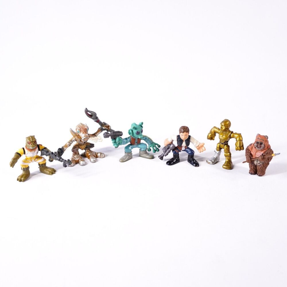 Disney Star Wars Characters Hero Action Figure Toy Lot x6 Figurine Model Statue